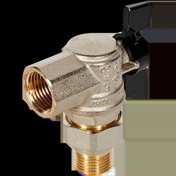 Шаровой кран BUGATTI Oregon с полусгоном и ручкой-бабочкой 1/2 внутренняя наружная резьба