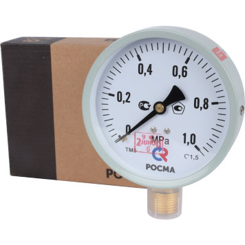 Манометр Росма ТМ-510P.00 0-1,0МРа G1/2 1,5 IP40 диам. 100 мм-5