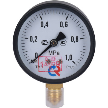 Манометр РОСМА ТМ-310Р.00 G1/4 0-1МРа 63мм IP40 150С серия 10 кт 1,5-1
