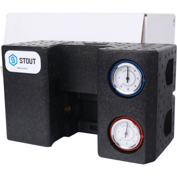 Насосная группа STOUT SDG-0002 с термостатическим смесительным клапаном 3/4 без насоса-7