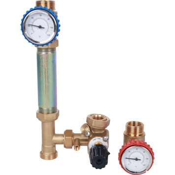 Насосная группа STOUT SDG-0007 с 3-х ходовым приводным смесителем 3/4 без насоса-2