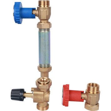 Насосная группа STOUT SDG-0007 с 3-х ходовым приводным смесителем 3/4 без насоса-3