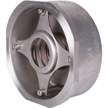 Клапан обратный пружин нерж 275I Ду100 Ру40 межфланцевый Tmax=300 Zetkama 275I100E51-1