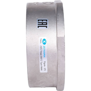 Клапан обратный пружин нерж 275I Ду100 Ру40 межфланцевый Tmax=300 Zetkama 275I100E51-3