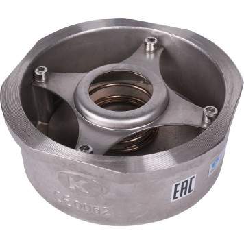 Клапан обратный пружин нерж 275I Ду100 Ру40 межфланцевый Tmax=300 Zetkama 275I100E51-7