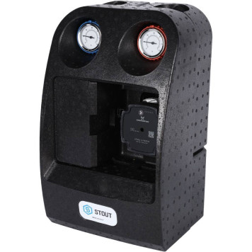 Насосная группа с термостатическим смесительным клапаном Stout SDG-0002 1& с насосом Grundfos UPM3 Hybrid 25-70-4