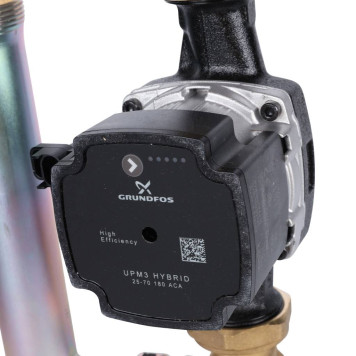 Насосная группа с термостатическим смесительным клапаном Stout SDG-0002 1& с насосом Grundfos UPM3 Hybrid 25-70-6