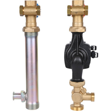 Насосная группа STOUT SDG-0003 с 3-х ходовым приводным смесителем 1& и насосом Grundfos UPM3 Hybrid 25-70-4