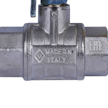 Шаровой кран для газа BUGATTI Texas, полнопроходной, внутренняя/внутренняя резьба, рычаг из стали желтого цвета 1/2”-7