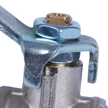 Шаровой кран для газа BUGATTI Texas, полнопроходной, внутренняя/внутренняя резьба, рычаг из стали желтого цвета 1/2”-8