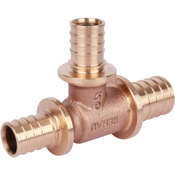 Тройник REHAU RAUTITAN PLATINUM 32-25-25Rx для труб из сшитого полиэтилена с уменьшенным боковым и торцевым проходами (аксиальный)-1