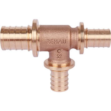 Тройник REHAU RAUTITAN PLATINUM 32-25-25Rx для труб из сшитого полиэтилена с уменьшенным боковым и торцевым проходами (аксиальный)-5