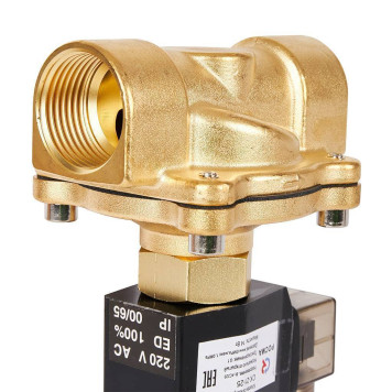 Клапан электромагнитный (соленоидный) двухходовой РОСМА СК-21-25 нормально открытый НО, АС 220В, G1, Ду25 (00000012958)-5