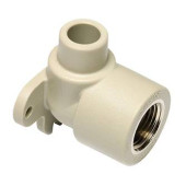 Колено Ekoplastik ППР с внутр. металл. резьбой и настен. крепл. наруж. 20х1/2x90° (SNK120XXXX)