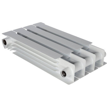 Радиатор биметаллический STOUT VEGA 500 4 секций боковое подключение (белый RAL 9016) SRB-1310-050004 (SRB-1310-050004)-4