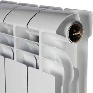 Радиатор биметаллический STOUT VEGA 500 4 секций боковое подключение (белый RAL 9016) SRB-1310-050004 (SRB-1310-050004)-5