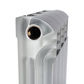 Радиатор биметаллический STOUT VEGA 500 4 секций боковое подключение (белый RAL 9016) SRB-1310-050004 (SRB-1310-050004)-6