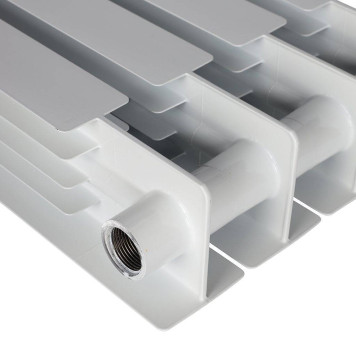 Радиатор биметаллический STOUT VEGA 500 4 секций боковое подключение (белый RAL 9016) SRB-1310-050004 (SRB-1310-050004)-7