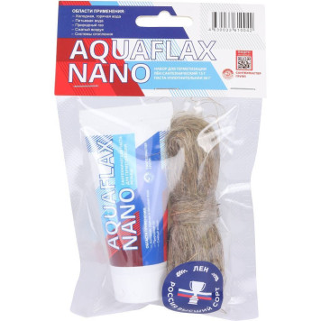 Набор паста СантехМастерГель AquaflaxNano 30г тюбик + 15г лён (61004)