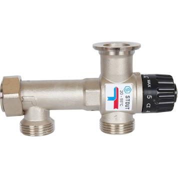 Насосно-смесительный узел STOUT SDG-0120с термостатическим клапаном 20-55°C, без насоса (SDG-0120-005010)-5