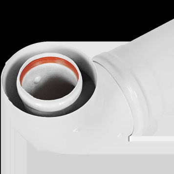 Комплект дымохода ROMMER АНТИЛЕД 60/100 - 1220мм (Bosch, Buderus, Navien S/C/E, Baxi ECO Nova/Classic, Baltur, Fondital ) в комплекте фланец RCA-6010-241220 (RCA-6010-241220)-2