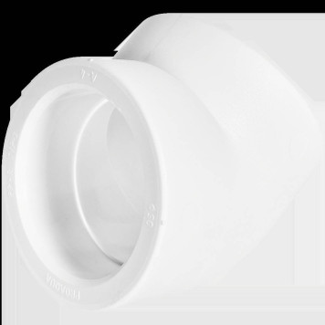 PA13522P Pro Aqua d= 90 PP-R Угольник 45 градусов Белый (PA13522P)-2