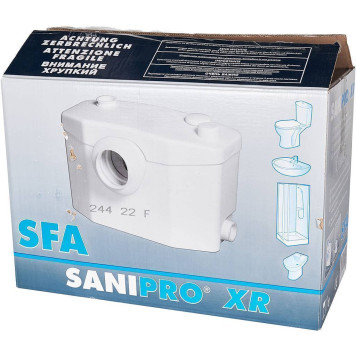 Малошумный канализационный насос SFA SANIPRO XR с измельчителем, 4 подкл, Tmax-50°C (P30)-7