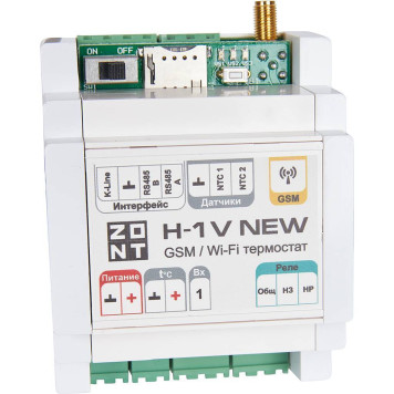 Термостат ZONT H-1V New GSM-Climate с GSM-модулем и адаптером 220/12 В ML00005890 (ML00005890)-1