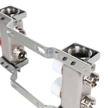 Коллектор ROMMER из нержавеющей стали с расходомерами 2 выхода (RMS-1200-000002)-5