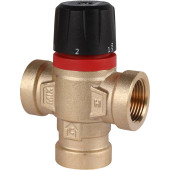 ROMMER RVM-0111-164320 Термостатический смесительный клапан для систем отопления и ГВС 3/4  ВР 20-43°С KV 1,6 (боковое смешивание) (RVM-0111-164320)