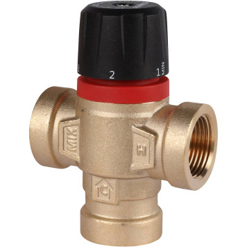 ROMMER RVM-0111-164320 Термостатический смесительный клапан для систем отопления и ГВС 3/4  ВР 20-43°С KV 1,6 (боковое смешивание) (RVM-0111-164320)