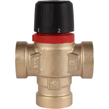 ROMMER RVM-0111-164320 Термостатический смесительный клапан для систем отопления и ГВС 3/4  ВР 20-43°С KV 1,6 (боковое смешивание) (RVM-0111-164320)-1