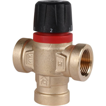 ROMMER RVM-0112-166020 Термостатический смесительный клапан для систем отопления и ГВС 3/4 ВР 35-60°С KV 1,6 (боковое смешивание) (RVM-0112-166020)