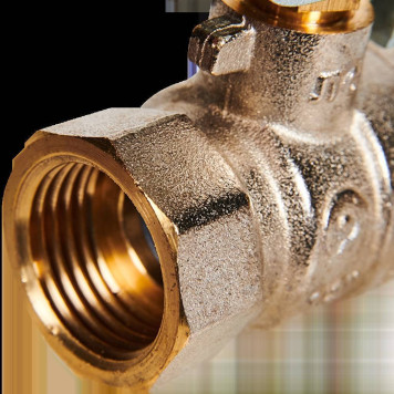Кран шаровой ROMMER ВР/ВР, ручка рычаг 1/2 (RBV-0001-2110315)-1