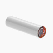 Удлинитель дымохода коаксиальный раструбный ROMMER 80/125 L 500 (RCA-8125-000500)