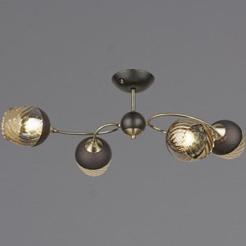 Люстра на штанге 04250-0.3-04 BK+AB