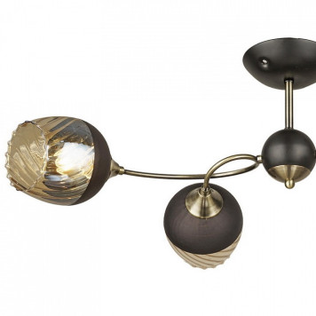 Люстра на штанге 04250-0.3-04 BK+AB-1