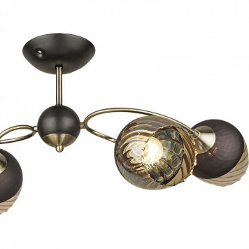 Люстра на штанге 04250-0.3-04 BK+AB-2