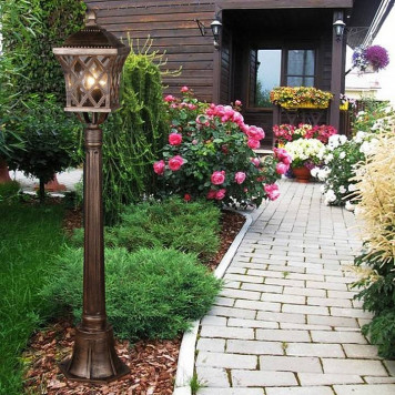 Наземный высокий светильник 09017-0.7-001SL 0.8M BKG-2