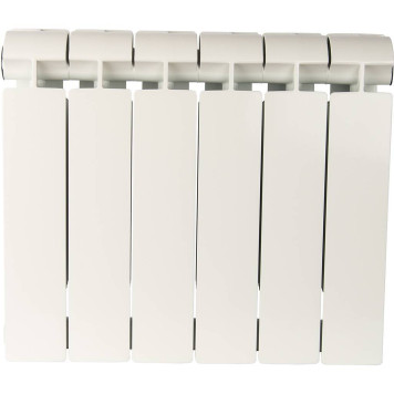 Радиатор биметаллический Global STYLE EXTRA 350 6 секций боковое подключение (белый RAL 9010) STE03501006 (STE03501006)-1