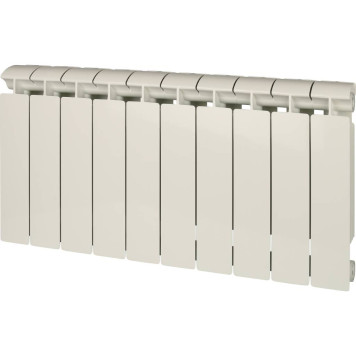 Радиатор биметаллический Global STYLE EXTRA 350 10 секций боковое подключение (белый RAL 9010) STE03501010 (STE03501010)