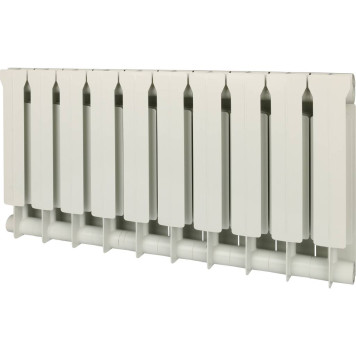 Радиатор биметаллический Global STYLE EXTRA 350 10 секций боковое подключение (белый RAL 9010) STE03501010 (STE03501010)-1