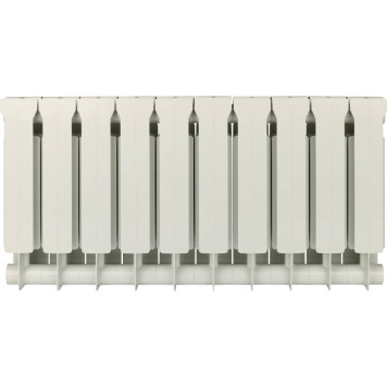 Радиатор биметаллический Global STYLE EXTRA 350 10 секций боковое подключение (белый RAL 9010) STE03501010 (STE03501010)-3