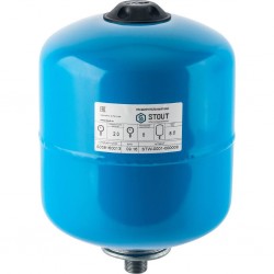 Гидроаккумулятор STOUT STW-0001, 8 л, вертикальный, синий