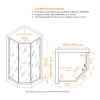 Душевой уголок RGW SV-82Gb R 900x900