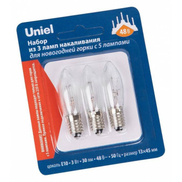 Набор из 3 ламп накаливания Uniel IL-CT13 UL-00010986