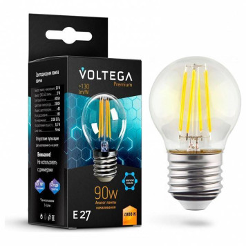 Лампа светодиодная Voltega Globe E27 9W Graphene 7138-1