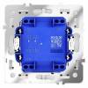 Выключатель двухклавишный с подсветкой без рамки Voltum S70 VLS020202
