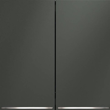 Выключатель двухклавишный с подсветкой без рамки Voltum S70 VLS020206-2