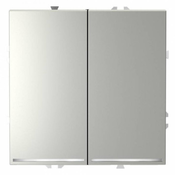 Выключатель проходной двухклавишный с подсветкой без рамки Voltum S70 VLS020405-1